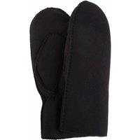 SNUGRUGS Women's Double Face Sheepskin Mitten with Turn Back Cuff Detail in Black