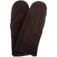 SNUGRUGS Women's Double Face Sheepskin Mitten with Turn Back Cuff Detail in Brown