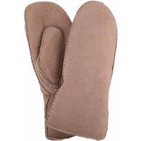 SNUGRUGS Women's Double Face Sheepskin Mitten with Turn Back Cuff Detail in Beige