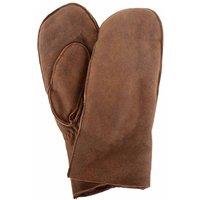 SNUGRUGS Women's Double Face Sheepskin Mitten with Turn Back Cuff Detail in Light Brown