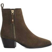 Dune London Women's 'Paxy' Suede Ankle Boots in Green | Size: 6