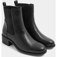 Yours Women's Heeled Chelsea Boots In Wide E Fit in Black | Size: 7E