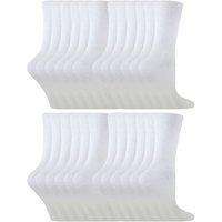 Sock Snob Boy's 24 Multipack of Cotton Rich Socks | Ideal Socks in White | Size: 7-10 Years