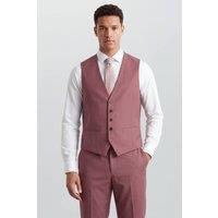 Burton Men's Dark Pink Waistcoat | Size: Small