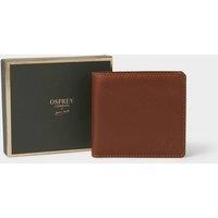 OSPREY LONDON Men's The O Deboss East West Leather Billfold Wallet in Tan