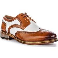 JUSTINREESS ENGLAND Men's 'Kai 2' Leather Shoes in Brown | Size: 8