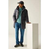 Regatta Men's Marek Long Line Insulated Quilted Jacket in Grey | Size: Medium