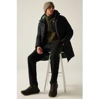 Regatta Men's Marek Long Line Insulated Quilted Jacket in Black | Size: Small