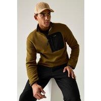 Regatta Men's Frankie Borg Half Zip Lightweight Fleece in Dark Olive | Size: XL