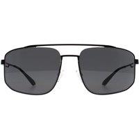 Emporio Armani Men's Aviator Matte Black Dark Grey EA2139