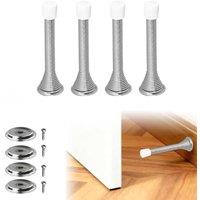 Marco Paul Heavy Duty Set of 4 Spring Door Stops in Silver