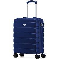 Flight Knight Lightweight Travel Suitcase 55x40x20cm | Hard Shell Carry On Luggage in Navy | Size: Cabin