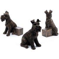 Jardinopia Schnauzer Plant Pot Feet - Set of 3 - L7 x W8 x H10 cm in Bronze