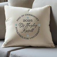 Aye Do Gifts Personalised Message Name & Year Cushion in Beige