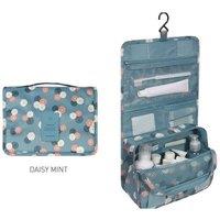 Quipulse Multifunctional Foldable Hanging Toiletry Bag in Blue