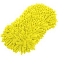 NESTLUNE 2Pcs 2 in 1 Microfibre Noodle Sponge Valet Car Wash in Yellow | Size: 100g