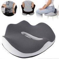 NESTLUNE Grey Orthopaedic Memory Foam Coccyx Seat Cushion | Size: 100 cm x 190 cm