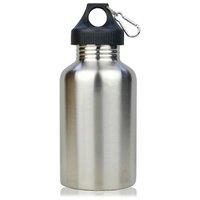 NESTLUNE 2L Stainless Steel Large Mouth Water Drink Bottle Kettle Cycling in Silver