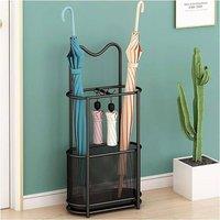 EONLION Umbrella Stand Holder Organizer Entryway Storage Rack in Black | Size: 500mm