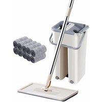 PAWNORA Home Floor Tiles Cleaning + Pads 10pc in White