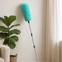 EONLION Telescopic Duster for Cleaning Flexible Head in Blue | Size: 100 cm