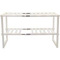 Kelvenix 1x UNDER SINK STORAGE CADDY MULTIPURPOSE RACK in White | Size: 0.6m2