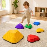 STILVORA Kids' Balance Stepping Stones 6 Piece Set