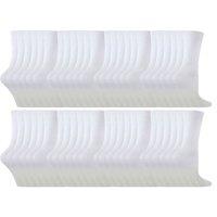 Sock Snob Boy's 48 Pairs Multipack Cotton Rich Socks in White | Size: 7-10 Years