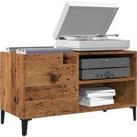 Berkfield Home Record Cabinet Old Wood 84.5x38x48 cm Engineered Wood in Brown