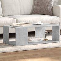 Berkfield Home Coffee Table Concrete Grey 89.5x48x30 cm Engineered Wood