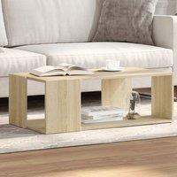Berkfield Home Coffee Table Sonoma Oak 89.5x48x30 cm Engineered Wood in Brown