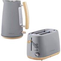 Statesman Scandi Kettle & Toaster, Grey/Blue in Grey