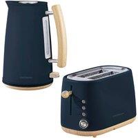 Statesman Scandi Kettle & Toaster, Navy Blue in Dark Navy