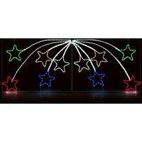 Christow Shooting Star Rope Light Outdoor Christmas Decoration Large LED Xmas Silhouette