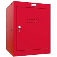 Phoenix Safe Company Red Cube Locker with Key Lock, CL0544RRK, 66 Liters | Size: 500mm