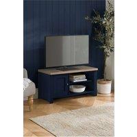 Birlea TV Unit Blue Oak Highgate Small Entertainment Navy Farmhouse Shabby Chic