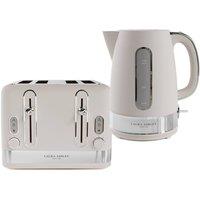 VQ Laura Ashley Kettle, 4 Slice Toaster in Stone