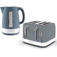 VQ Laura Ashley Kettle, 4 Slice Toaster in Blue