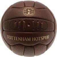 Tottenham Hotspur FC Official Retro Heritage Leather Ball in Brown