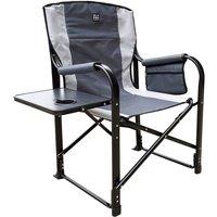 Olpro Directors Chair with side table Grey & Charcoal
