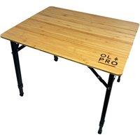 Olpro Bamboo Camping Table 4 Folding 65cm x 50cm | Size: 65 cm x 50 cm