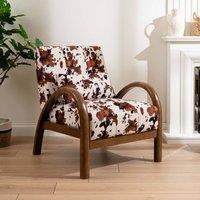 Scottish Everlastings Ltd Cow Print Accent Chair