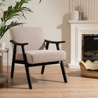 Scottish Everlastings Ltd Beige Cord Chair (Flat Arm)