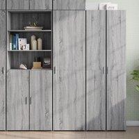 Berkfield Home Highboard Grey Sonoma 50x42.5x185 cm Engineered Wood