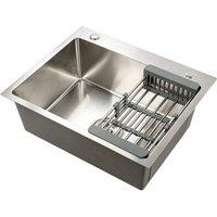 Kelvenix Large Single Bowl Square Stainless Steel in Silver | Size: 10000mm x 520mm