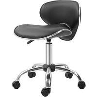 KORVIXA Black Ergonomic Executive Office Chair Computer Armless PU Wheels | Size: 100 cm