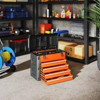 EONLION Orange Large Toolbox with 4 Drawers | Size: 1000mm 2000mm