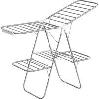 Kelvenix Foldable Clothes Drying Rack in Silver | Size: 0.6m2