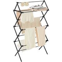 Kelvenix Black Foldable Clothes Airer | Size: 0.6m2