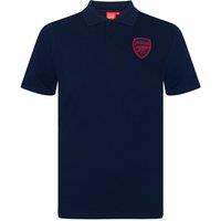 Arsenal FC Men's Adults Crest Polo Shirt in Navy | Size: XL